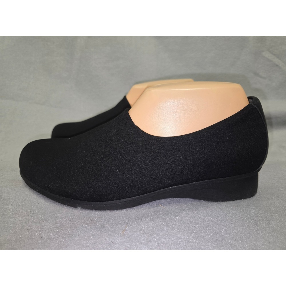 Obeo Black Textile Slip On Ballet Flats Women's Shoes Size 10M
